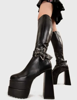 Lamoda Knee High>Asteroid Platform Knee High Boots