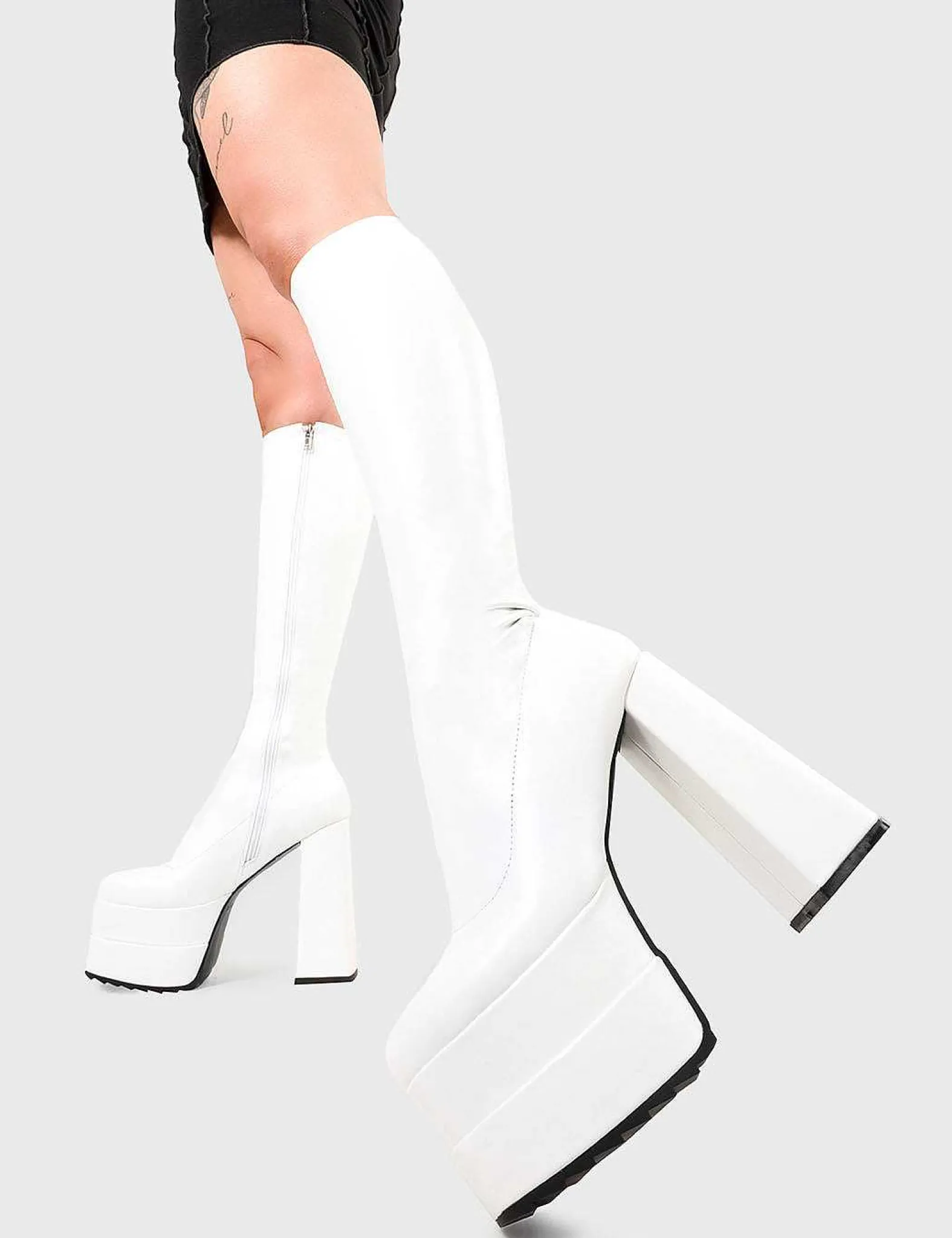 Lamoda Knee High>Bad Gurl Platform Knee High Boots