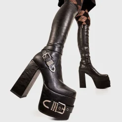 Lamoda Knee High>Blair Wide Calf Platform Knee High Boots