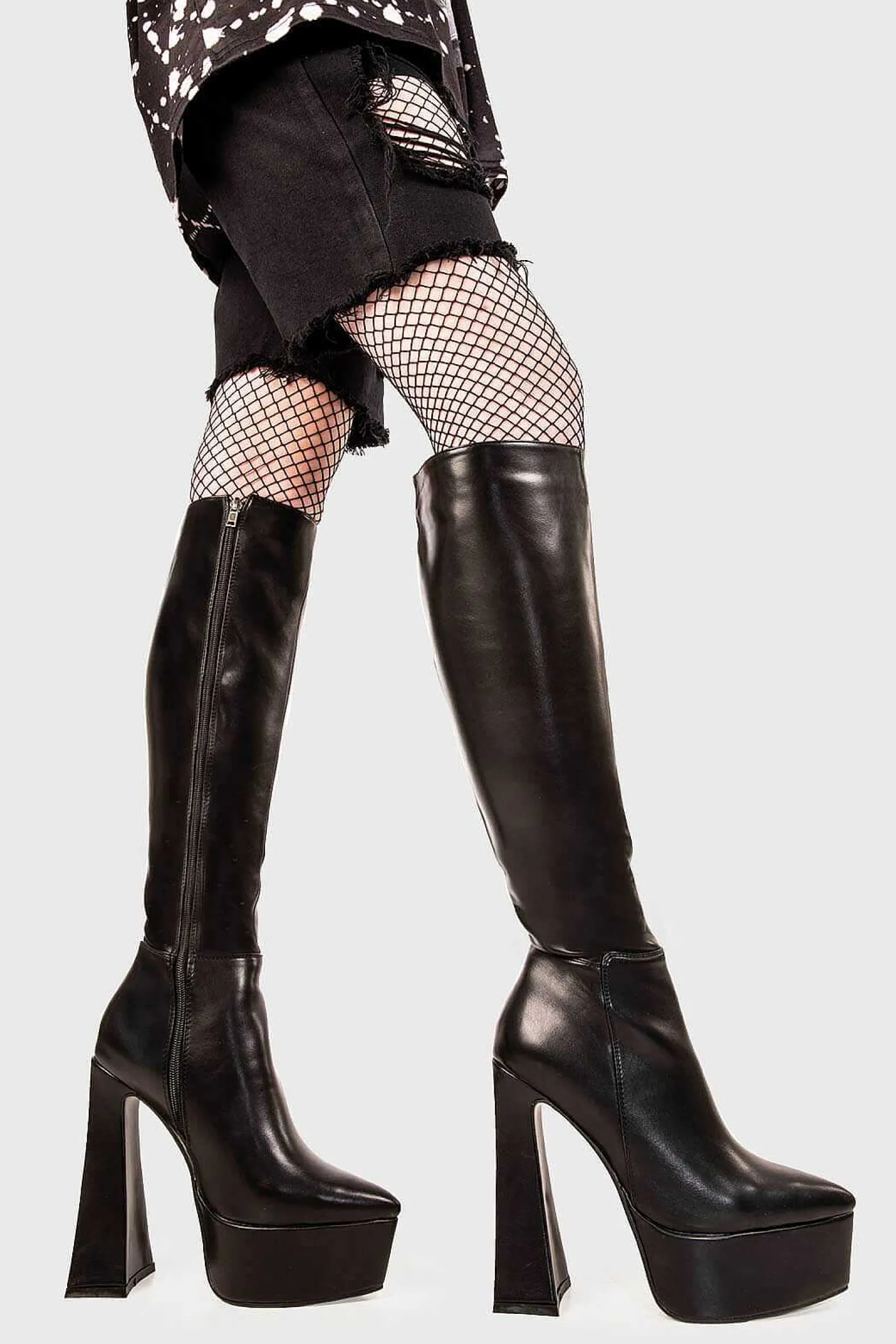 Lamoda Knee High>Content Platform Knee High Boots