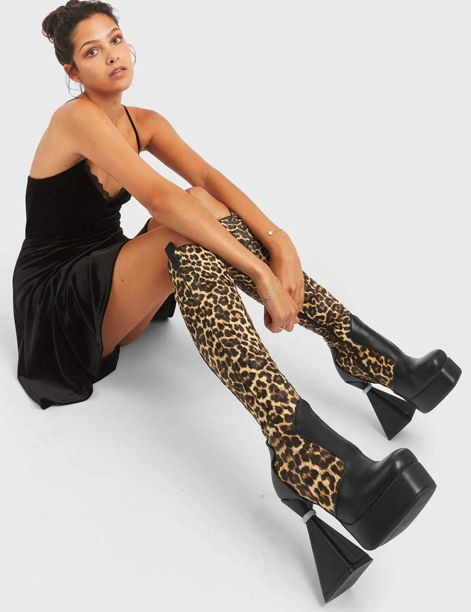 Lamoda Knee High>Curious Platform Knee High Boots