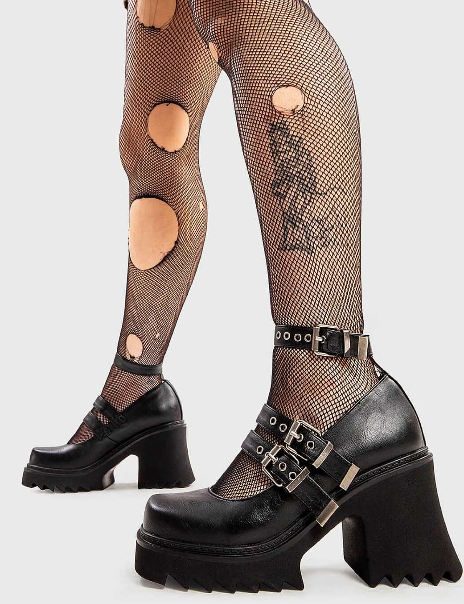 Lamoda Chunky>Displaced Chunky Mary Jane Shoes