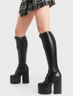 Lamoda Knee High>Everest Platform Knee High Boots