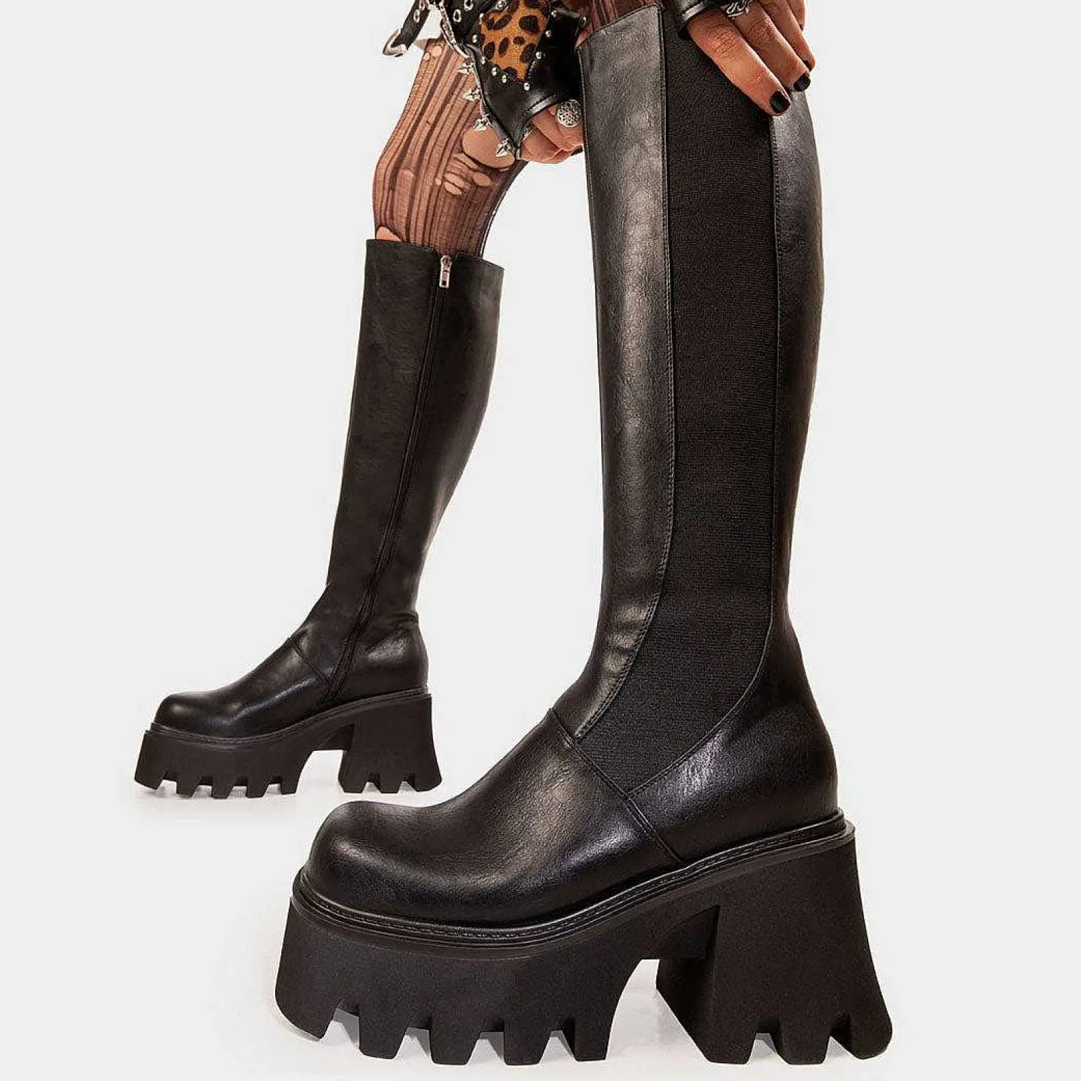 Lamoda Platform>For You Chunky Platform Knee High Boots