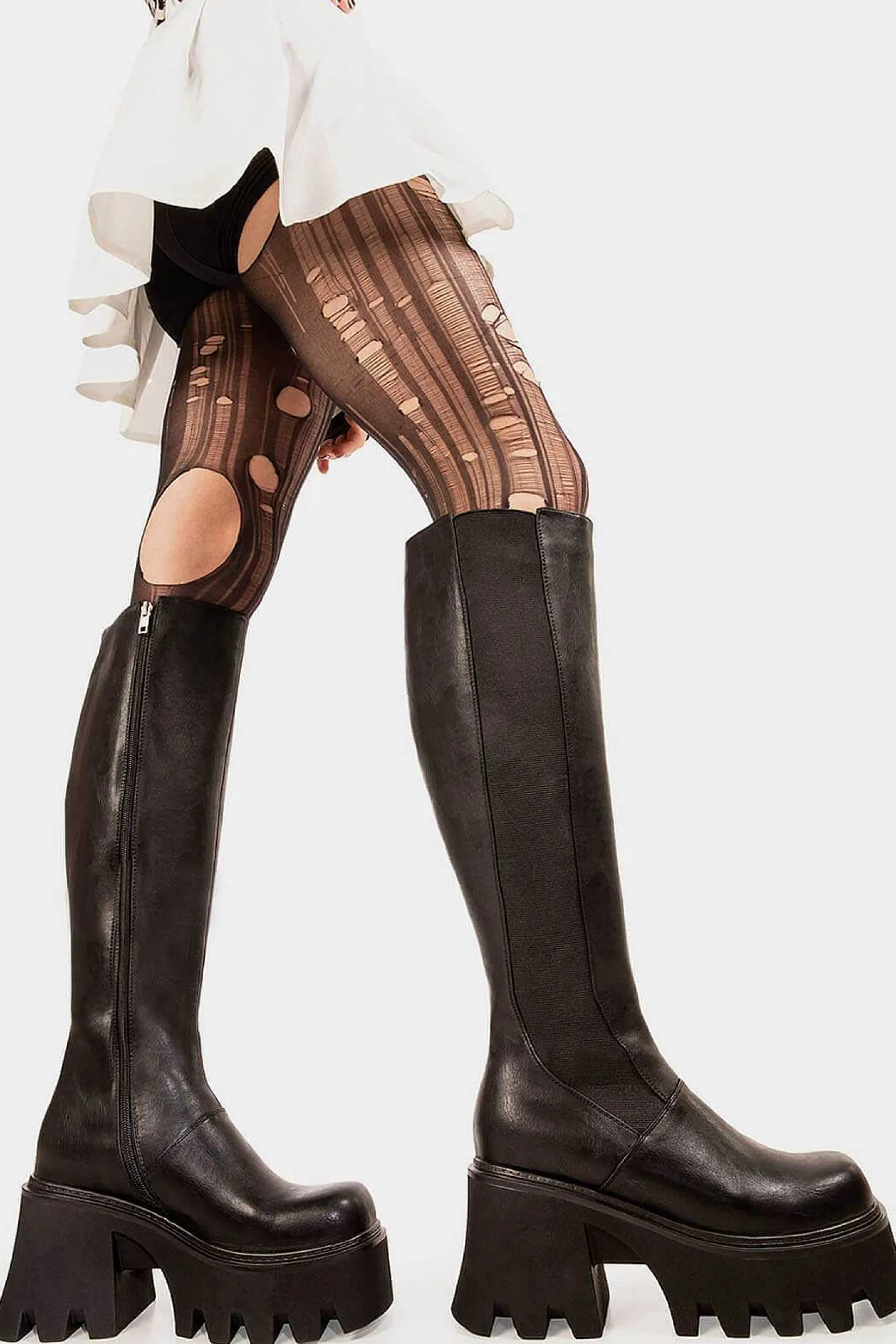 Lamoda Platform>For You Chunky Platform Knee High Boots