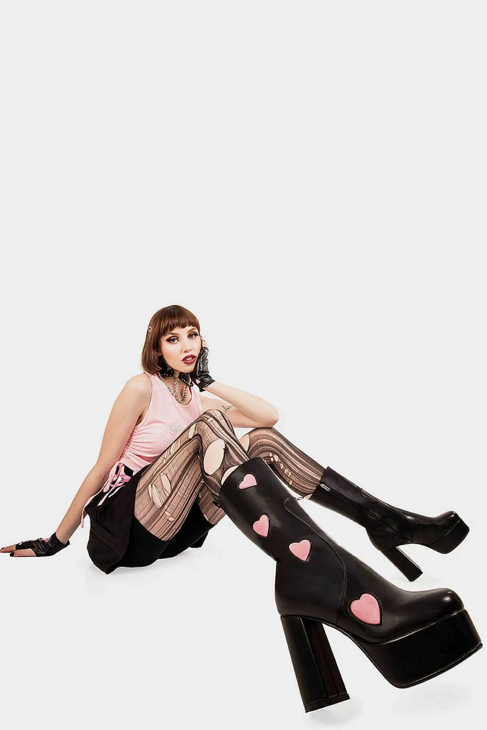 Lamoda Calf>Game Of Love Platform Calf Boots