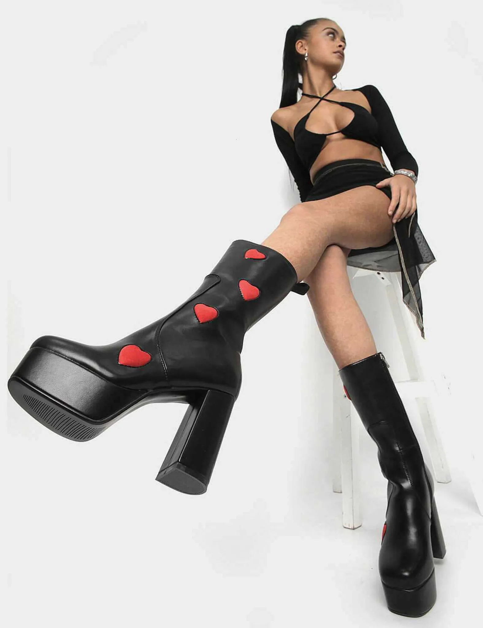 Lamoda Calf>Game Of Love Platform Calf Boots