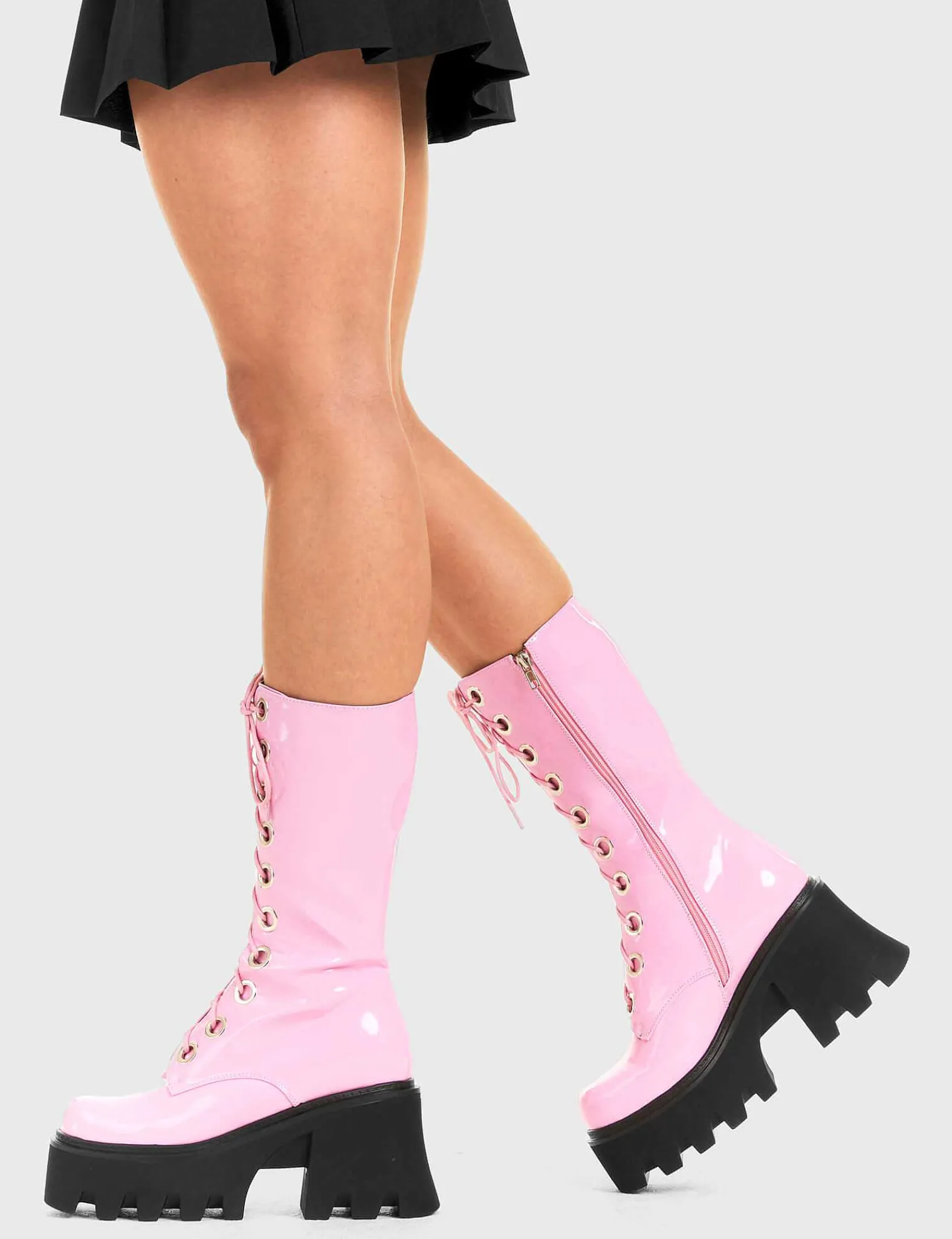 Lamoda Calf>Get Paid Chunky Platform Calf Boots