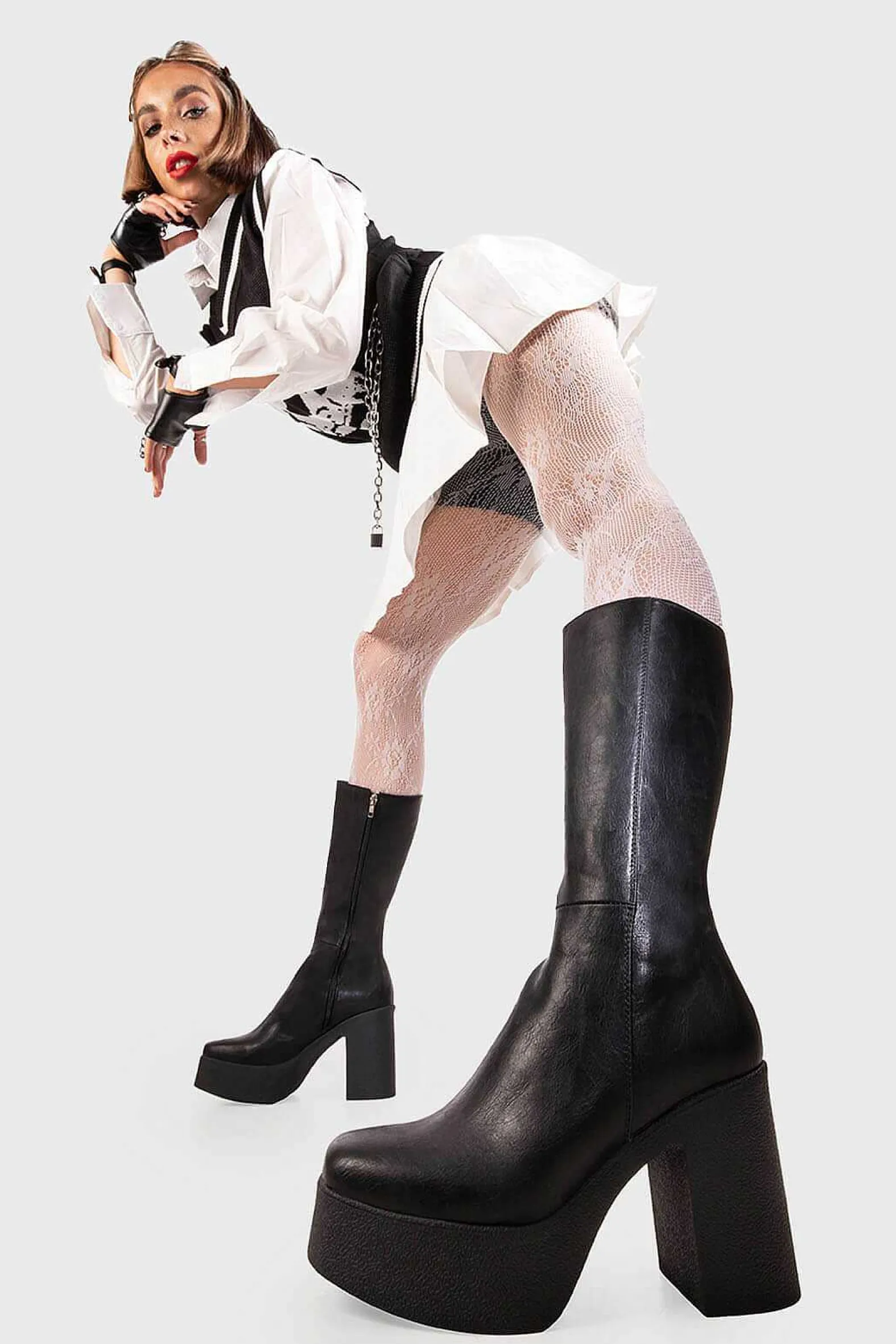 Lamoda Calf>Holler Back Platform Calf Boots
