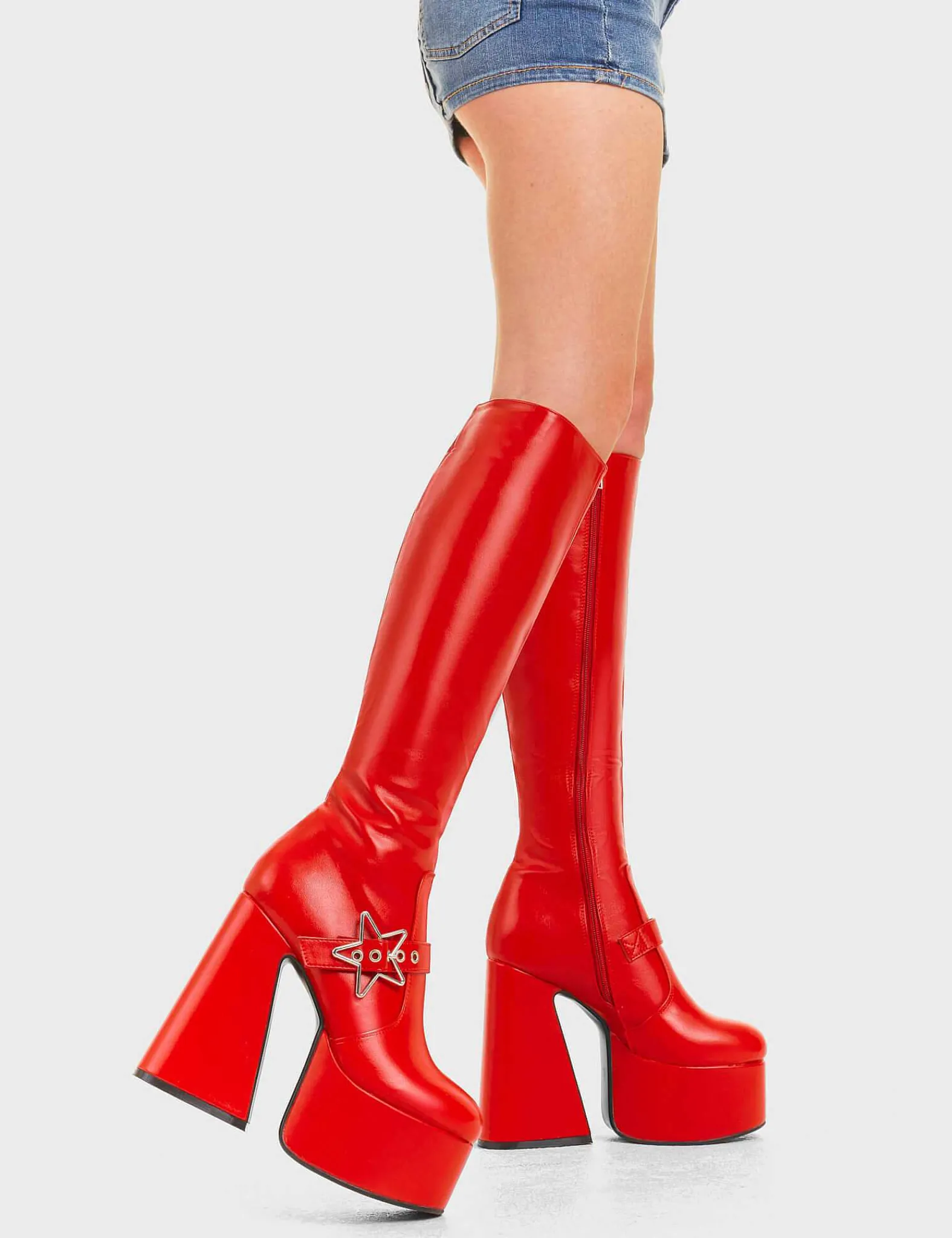 Lamoda Knee High>I'M Your Star Platform Knee High Boots