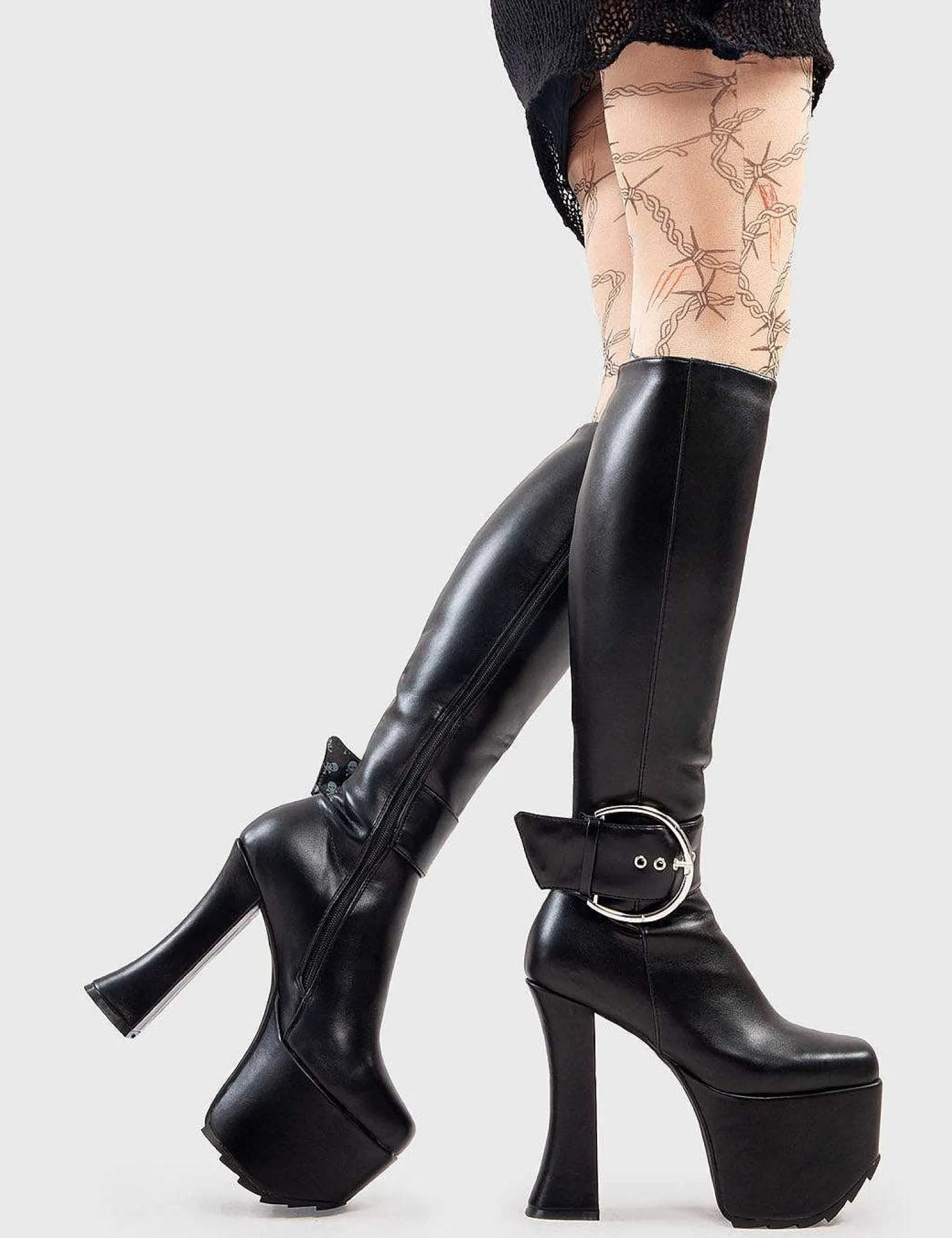 Lamoda Knee High>Kick Start Platform Knee High Boots