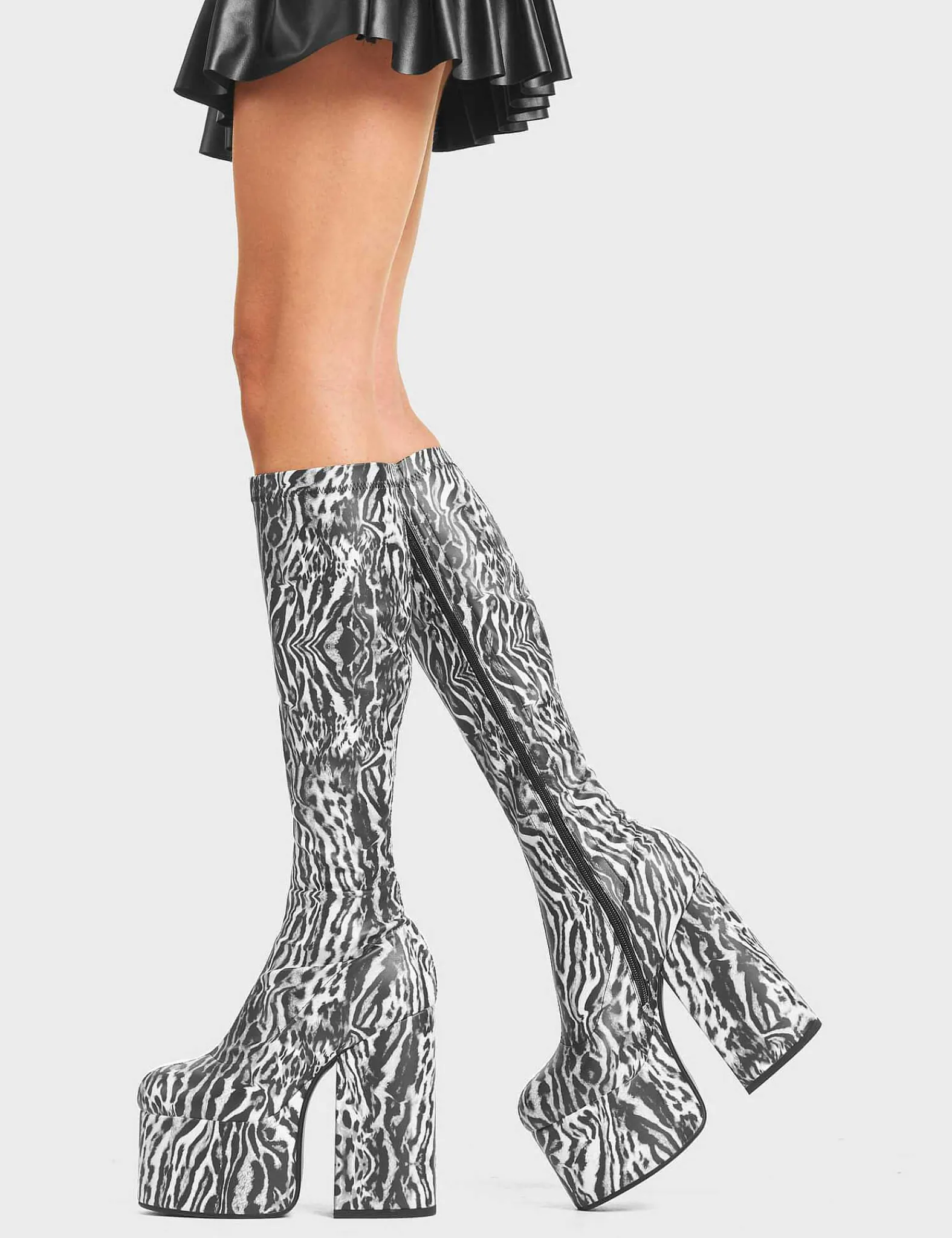 Lamoda Knee High>Messenger Platform Knee High Boots