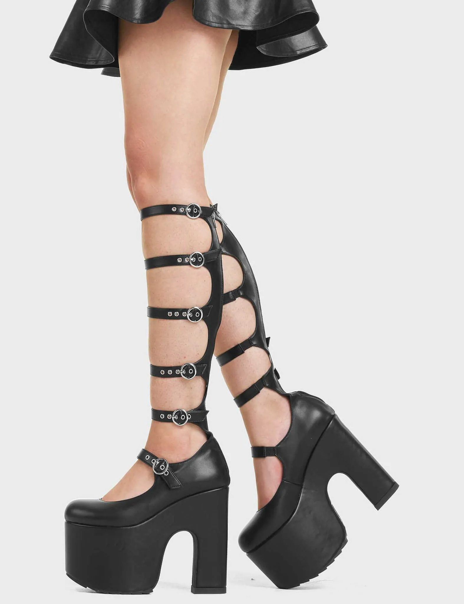 Lamoda Knee High>On A Loop Chunky Platform Knee High Boots
