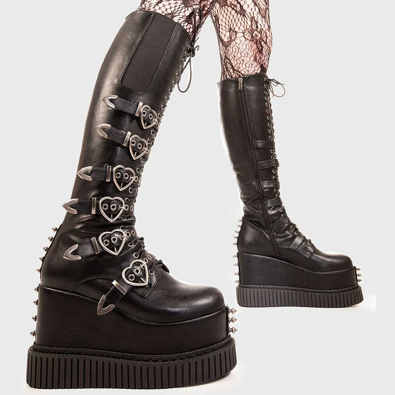Lamoda Platform>Overkill Chunky Platform Knee High Boots