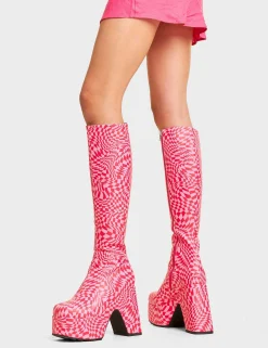 Lamoda Knee High>Willpower Platform Knee High Boots