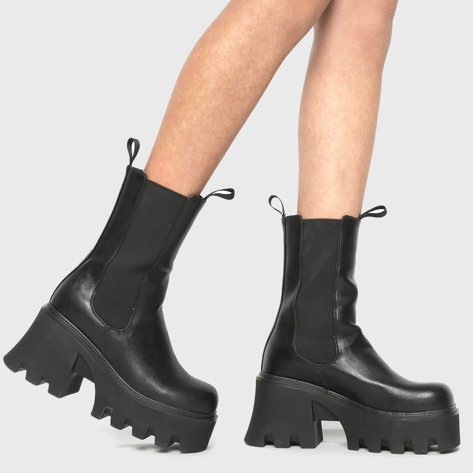 Lamoda Platform>Wipe Out Chunky Platform Ankle Boots